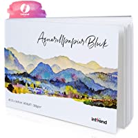 INT!REND Papel de acuarela A5 | Cuaderno para acuarelas- 40 hojas- 300 g- blanco papel acuarela | Watercolor paper…